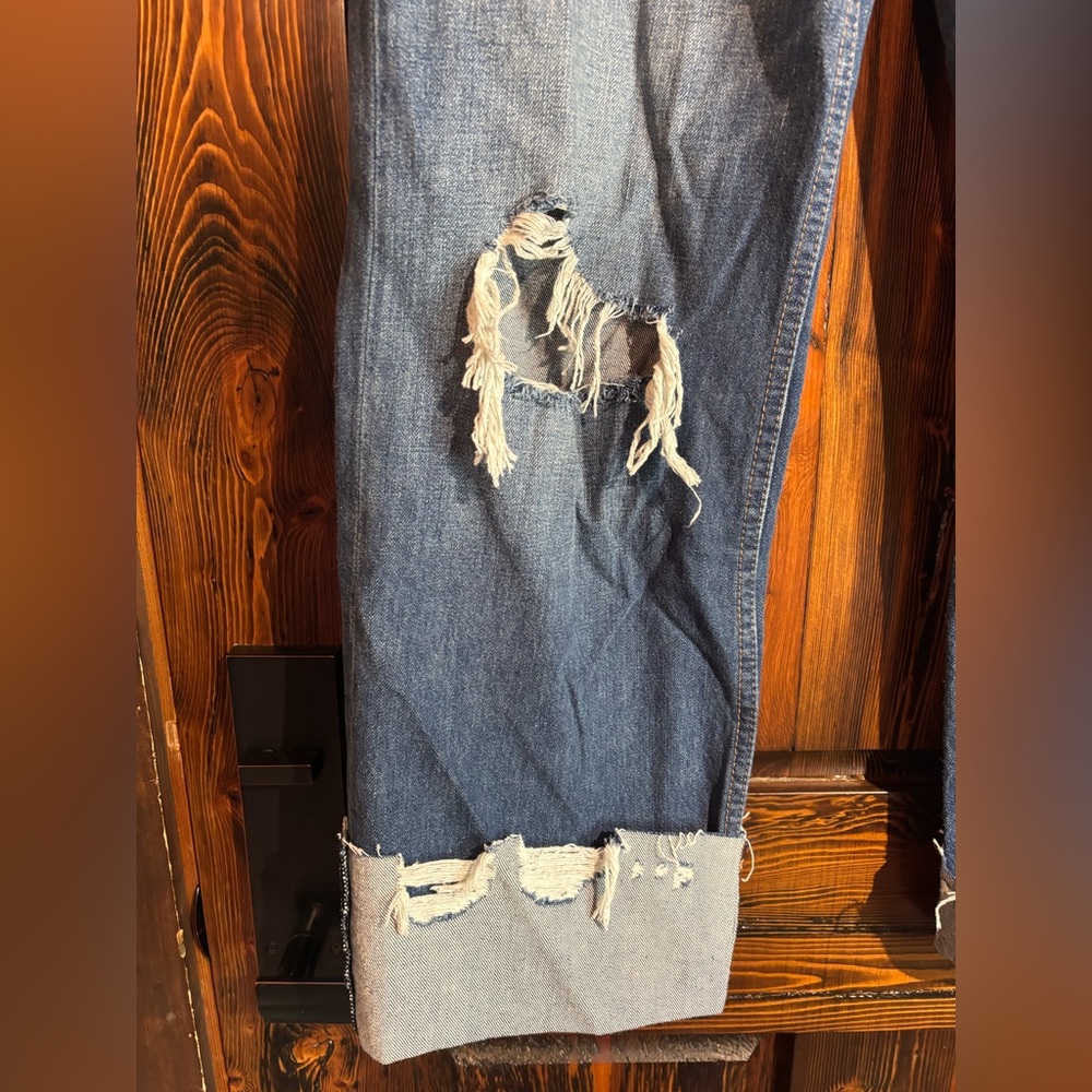 Ariat Ultra High Rise Haiti Tomboy Wide Leg Denim Jean - Picture 9 of 15